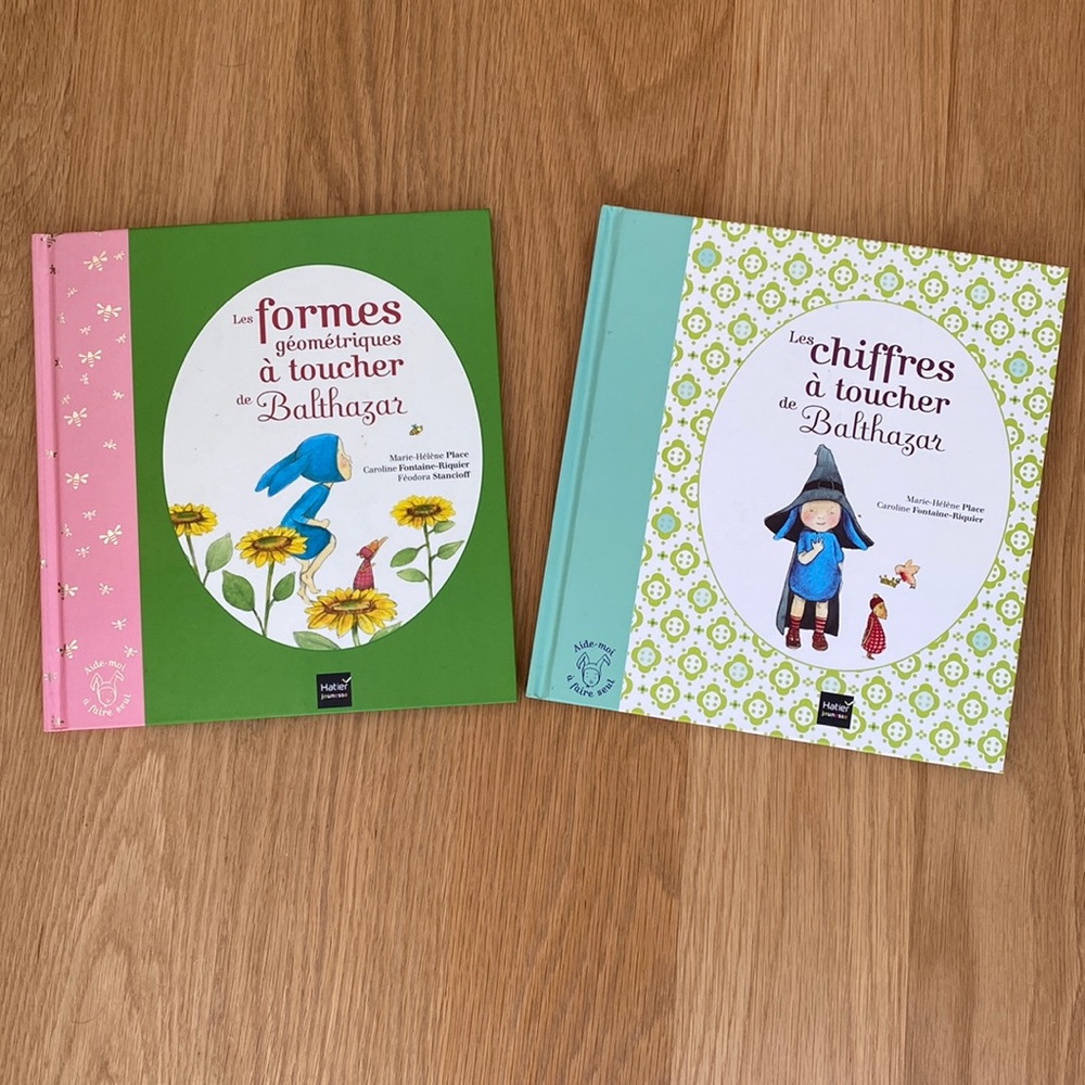 Les formes géométriques & Les chiffres à toucher de Balthazar. Montessori
